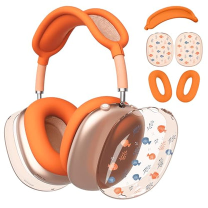 for AirPods Max Headphones Fish Ear Covers for AirPods Max 2 - color: Fish A/Orange