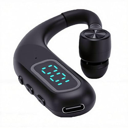 Zopsc Bluetooth Headset Single Ear, Wireless Business Headset with Noise Cancelling Mic, Lightweight Hands Free Earphone for Office Home Driving Call, 180mAh.