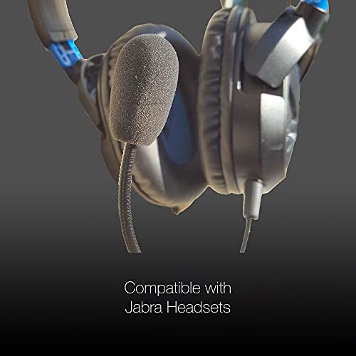 Foam Microphone Windscreens Covers 2 Pack I Compatible Gaming Headphones Mic - Turtle Beach Recon, Elite Pro, Sades SA708, Logitech Prodigy, Kotion G2000 by Global Teck - color: 2-Pack (Black)