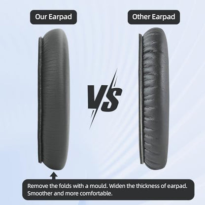 Ear Cushion and Protein Leather Replacement Headband Pad Kit for Bose QuietComfort 35 45 QC35 QC45 with Noise Isolation Memory Foam (Dark Gray) - color: Dark Gray