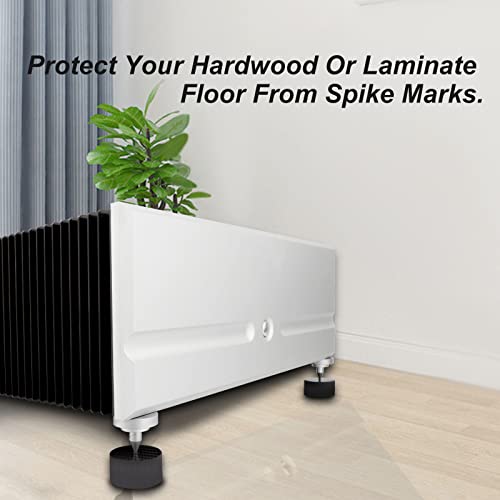 Monosaudio Carbon Fiber Speaker Spike Floor Protectors Speaker Isolation Feet 40x20mm Speaker Spike Floor Protectors Pad Stand for Audio,Speakers,Subwoofers,Amplifier,DAC,PC Case,Turntable(Black) - size: 40x20mm