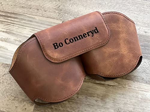 AirPods Max Case, Genuine Leather Handmade, Protective Premium Leather Ear Cup Covers, Soft-Slim Travel Carrying Case, Compatible for AirPods Max (Brown) - color: Brown