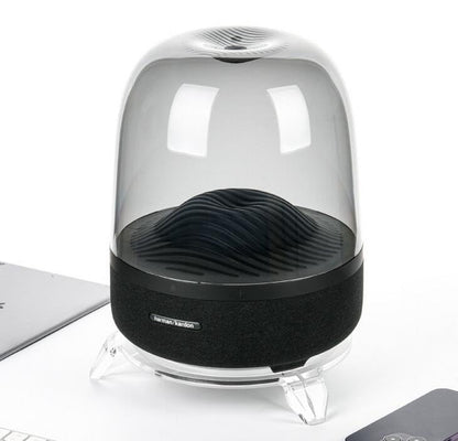 Coyktonty Speaker Stand for Harman/Kardon Aura Studio3/4 Wireless Portable Bluetooth Speaker Mount Desktop Stand Holder (Transparent) - color: Transparent
