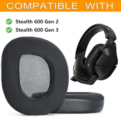 Defean Cooling Gel Earpads for Turtle Beach Stealth 600 Gen2/600 Gen3/500XB | Also for Stealth 600 Gen 2/600 Gen2 USB/600 Gen 2 MAX/600 Gen3(600XB)/500 XB Headset High-Density Noise Isolation Foam - color: Cooling Gel
