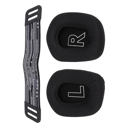 Earpad Replacement, Breathable Ear Pads Cushions, Mesh Cloth Earpads Accessories with Headband Replacement, Elastic Headset Ear Cushions Compatible with G733, G335 Headset