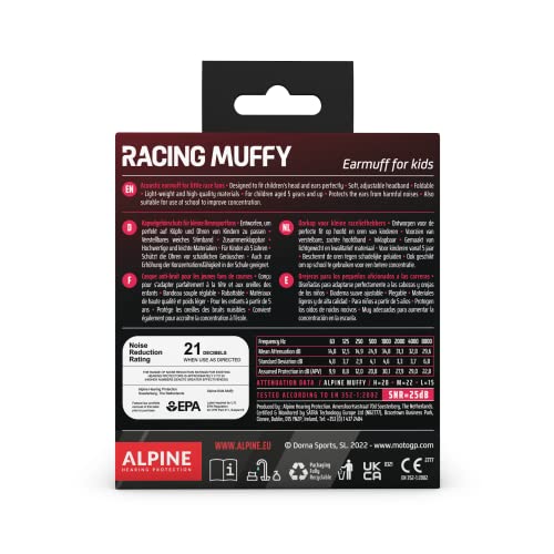 Alpine Muffy Kids Ear Muffs for Kids Ear Protection | 3-16 Years | Autism Sensory Products | 25dB | Kids Noise Cancelling Ear Muffs | Noise Reduction Headphones for Kids | MotoGP™ Edition - color: Motogp