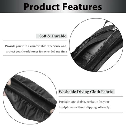 Adhiper 2in1 Headphone Covers for Skullcandy Crusher ANC 2, Crusher Evo