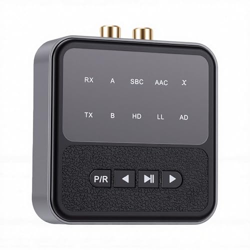 ciciglow Bluetooth 5.4 Adapter, Bluetooth Transmitter Receiver for Mobile Phones, Tablets, Computers, TVs, Power Amplifiers, Speakers, with Lossless Sound, Low Latency