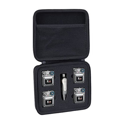co2CREA Hard Case for Xvive U4 U4R U4R2 U4R4 Wireless Monitoring System | IEM System Transmitter Beltpack Receiver Compatibility, Portable Travel Case Replacement, Protective Storage Bag - size: for Xvive U4R4