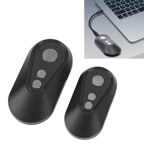 Bluetooth Audio Transmitter Receiver, AUX USB Sound Adapter Low Latency for TV PC Speakers Headphones