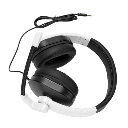 Yunseity Lightweight Gaming Headset with 3.5mm Jack Noise Canceling Microphone Over Ear Headphones for Kids Teens Adults Computer Phone