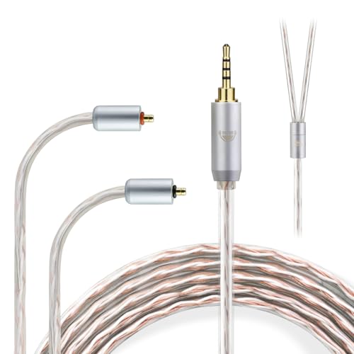 IPX T2 to 2.5MM Replacement Cable 4 Core Earphones Cable for ETYMOTIC Headsets for ETYMOTIC EVO UE Premier WESTONE PRO X Series(X10 X20 X30 X40 X50) for MACH80/70/60/50/40/30/20/10 2.5MM/3.94FT - size: 2.5MM