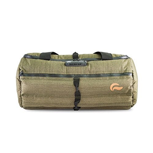 Skunk Duffle bag Medium 16"- Smell Proof - With combo lock (Olive green, 16"x7.5") - color: Olive green
