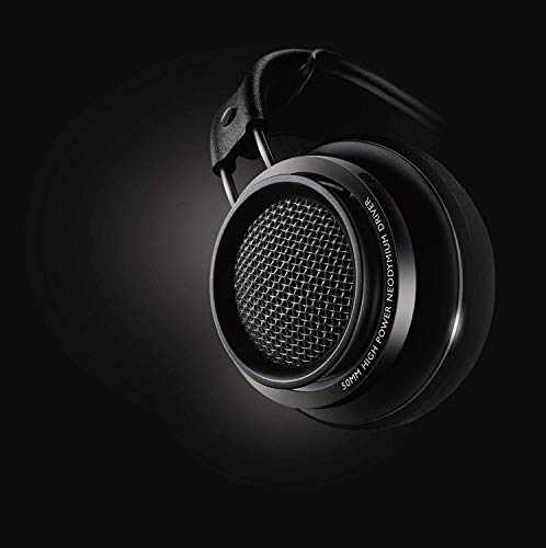Philips Fidelio X2HR Over The Ear Open Back Wired Headphone 50mm Drivers- Black Professional Studio Monitor Headphones with Detachable Cable