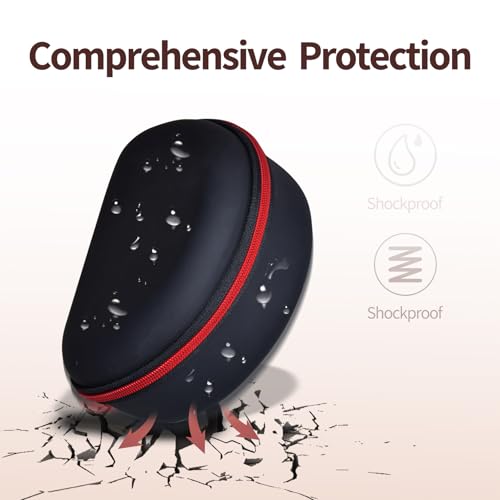 Hard Shell Travel Case Compatible with Beats Studio Pro/Studio3/Solo4/Solo3/ Solo 2 Bluetooth On-Ear Headphones (Black) - color: BLACK