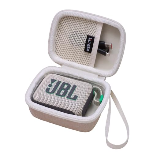 Case for JBL Go 4 /GO 5/Go 3 Ultra-Portable Waterproof Speaker Sand | Hard Carrying Travel Case for JBL Go 4 /GO 5/Go 3 Ultra-Portable Waterproof Speaker - color: Sand, size: JBL GO 4/5/3 Case