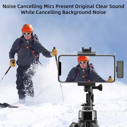NPTCL Wireless Lavalier Mini Microphone for iPhone Video Recording