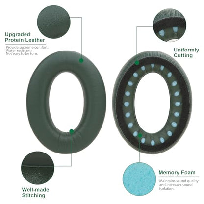 Ear Cushions for Bose QuietComfort 45 QC35 QC35ii QC25 QC15 Cushion Kit Replacement Earpads with Upgraded Memory Foam (Cypress Green) - color: QC45 Green