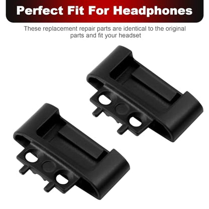 Metal Hinge Headband Connector Repair Parts Kit Compatible with Solo3 Solo 3.0 Solo 2.0 Wireless Over-Ear Headphones (White)