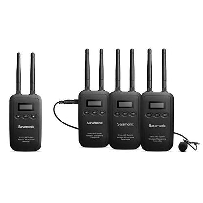 Saramonic 3-Person 5.8GHz Wireless Lavalier Mic System w/ 3-Channel Receiver (VmicLink5 RX+TX+TX+TX)