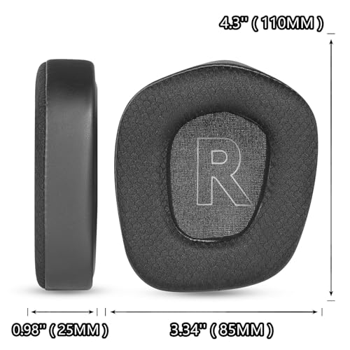 G733 Cooling Gel Ear Pads Replacement Compatible with Logitech G733 G535 G335 Wireless Gaming Headset Ear Cushions Mesh Fabric Earpads
