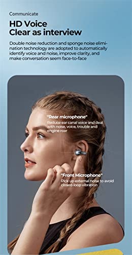 Wireless Ear Clip Bone Conduction Headphones, 2023 New Open Earbuds Bluetooth Earbuds, IPX5 Waterproof Hook Headphones After Shock Air (Black) - color: Black