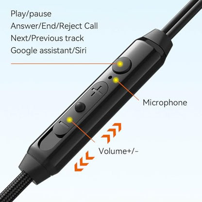 Dual Driver USB C Headphones in Ear Buds Wired Earphones with Mic | Extra bass earbuds, wrap around over ear, hifi, microphone, hook, sport, running, aux, braided cable, noise isolation, cord
