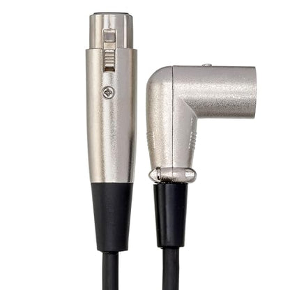 Hosa XRR-103 Balanced Interconnect, XLR3F to Right-angle XLR3M, 3 Feet