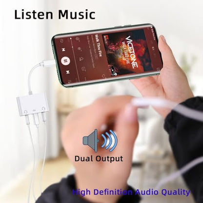 CY Type C USB-C to Dual 3.5mm Audio AUX & MIC Sound Card with PD Power Charge Adapter Compatible with Laptop Tablet Phone - style: Audio*2+PD