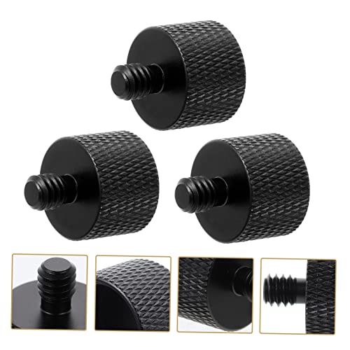 Abaodam Microphone Arm Desk Mount Screw Adapter 5/8 to 1/4 Thread Metal Screw Set