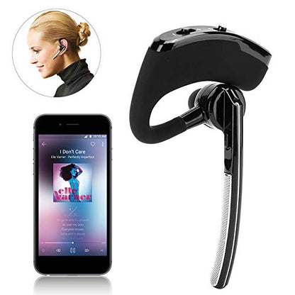 ciciglow Single-Ear Bluetooth Headset,V8 Business Bluetooth Headset,Smart Noise-Cancelling Hands- Stereo Headset,with Voice-Activated Microphone,Suitable for Work Driving,Etc.
