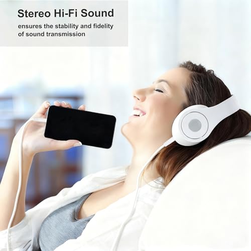 Beats Headphone Replacement Audio Cable Cord Aux 3.5mm to 3.5mm Wire-No Mic - color: White
