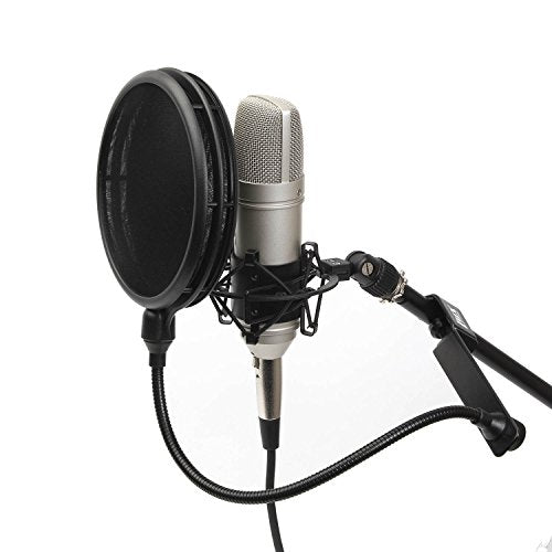 LyxPro MOP-28 Dual Layer Microphone Pop Filter with Flexible Gooseneck