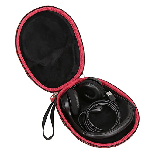 Mchoi Hard Protable Case Fits for Logitech H390 / Logitech Zone 301 Wired Headset, Case Only - color: Black