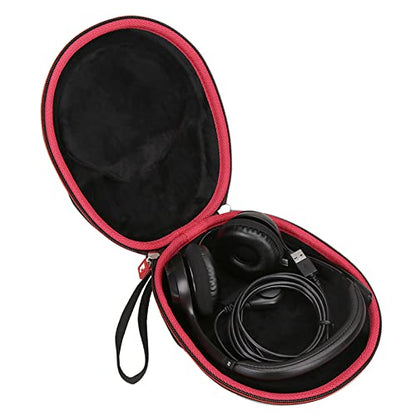 Mchoi Hard Protable Case Fits for Logitech H390 / Logitech Zone 301 Wired Headset, Case Only - color: Black
