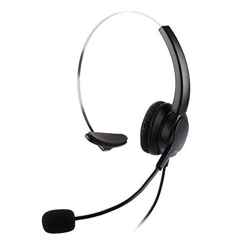 Corded Noise Cancelling Monaural Headset with USB Headset Adapter as Office PC Headset for Computer/PC/Laptop Use Only - size: Monaural