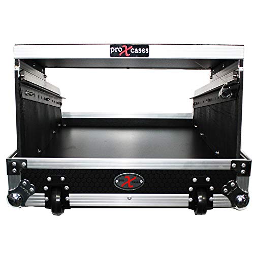 ProX XS-19MIX14ULTHW 14U ATA Slanted Mixer Rack Case with Sliding Laptop Shelf for 16 Channel Mixers & Audio Equipment