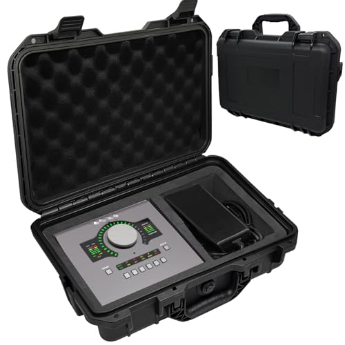 Audio Interface Carrying Case for Universal Audio Apollo Twin X DUO/Twin X QUAD/Twin X DUO Gen 2/ Twin X QUAD Gen 2, Hard Shell Travel Case Equipped with Comfort Handle