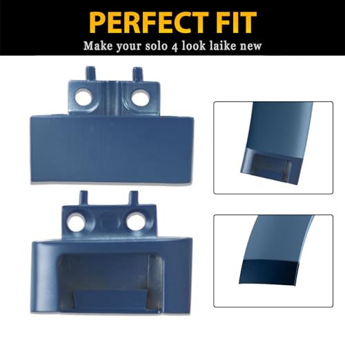 Solo 4 Hinge Replacement Hinge Repair Kit for Beats Solo 4 Wireless (Model A2924) Headphones, Metal Hinge Repair Parts Headband Connector Accessories as Same as The OEM - Slate Blue - color: Slate Blue