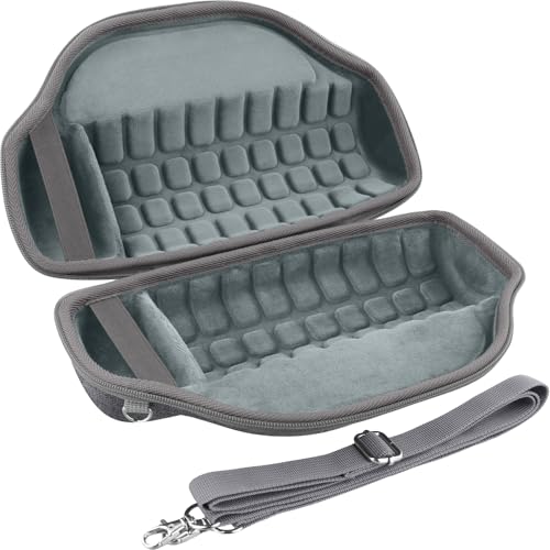 co2CREA Case for JBL Charge 6 Portable Bluetooth Speaker, Gray | High-Density Foam Padding, Reinforced Handle, Detachable Shoulder Strap, Compact Lightweight Design, Dust Protection - color: Gray Case