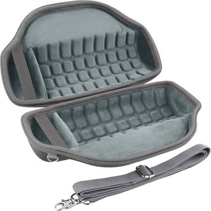 co2CREA Case for JBL Charge 6 Portable Bluetooth Speaker, Gray | High-Density Foam Padding, Reinforced Handle, Detachable Shoulder Strap, Compact Lightweight Design, Dust Protection - color: Gray Case