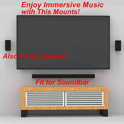 Wall Mount for Samsung, Sony, Vizio, Roku Speakers - Rear, Satellite, Surround Sound & Bookshelf Speakers