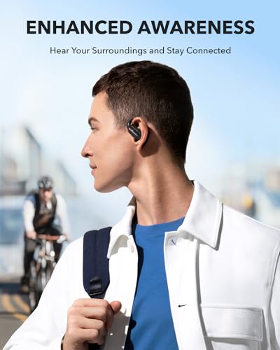Soundcore V30i by Anker Open Ear Earbuds, Open Ear Headphones True Wireless | Ultra-Comfort, Lightweight, Snug Fit, Ergonomic Hooks, Robust Bass, 36H Playtime, Bluetooth 5.3, App Control, Clear Calls