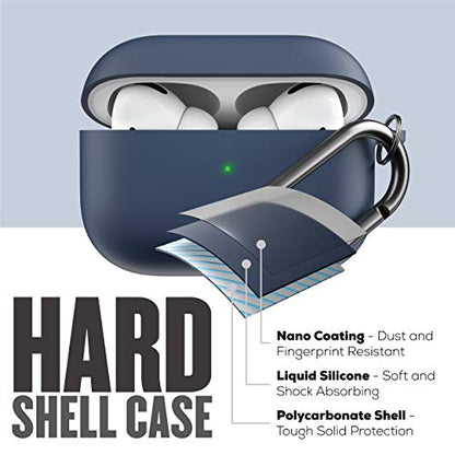 KeyBudz Hybrid Shell Series Compatible with AirPods Pro Case Cover - color: Midnight Blue, size: AirPods Pro 1. Generation