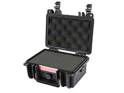 Monoprice Weatherproof / Shockproof Hard Case - Black IP67 level dust and water protection up to 1 meter depth with Customizable Foam, Black, 8.5" x 7.1" x 4" - color: Black, size: 2 Liter, style: Case