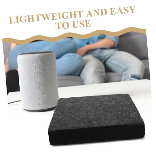 Toyvian Desk Speaker Cushion Pads Acoustic Insulation for Studio Monitors Sound Absorbing Mat for Home Audio Vibration Isolation for Recording Studio Thickness