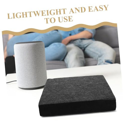 Toyvian Desk Speaker Cushion Pads Acoustic Insulation for Studio Monitors Sound Absorbing Mat for Home Audio Vibration Isolation for Recording Studio Thickness