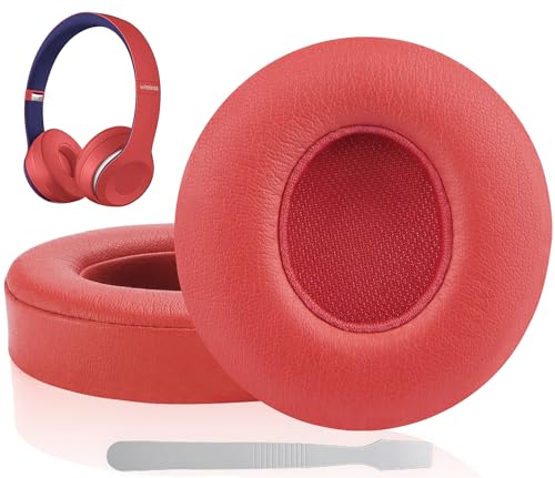 Link Dream Earpads for Beats Solo 3 & Solo 2 On-Ear Headphones - Red - color: Red