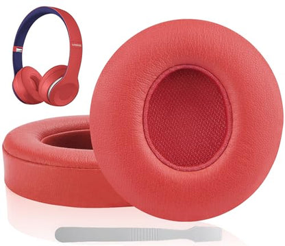 Link Dream Earpads for Beats Solo 3 & Solo 2 On-Ear Headphones - Red - color: Red