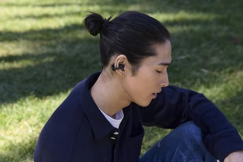 Sony LinkBuds Clip Open-Ear Truly Wireless Earbuds Clip-On Design, Black - color: Black